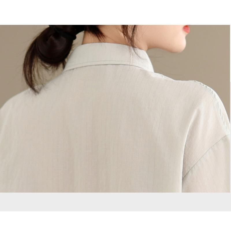 DIMANAF 2026 Women Plus Size New Summer Blouse Shirt Short Sleeve Casual Loose Print Lady Tops Shirts Cotton