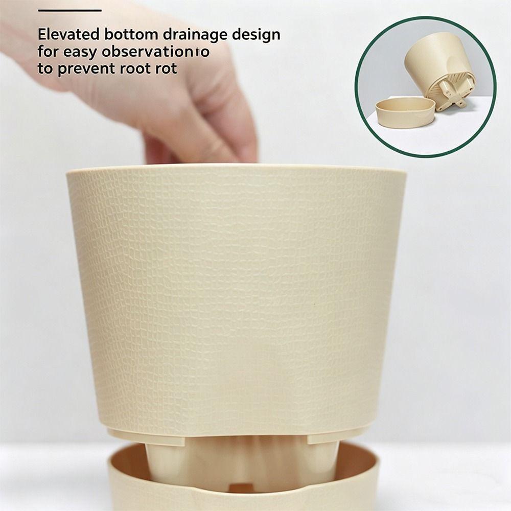 Multicolor Flower Pot Plastic Detachable Base Self-watering Flowerpot Breathable Self Watering Removable Bottom Planter