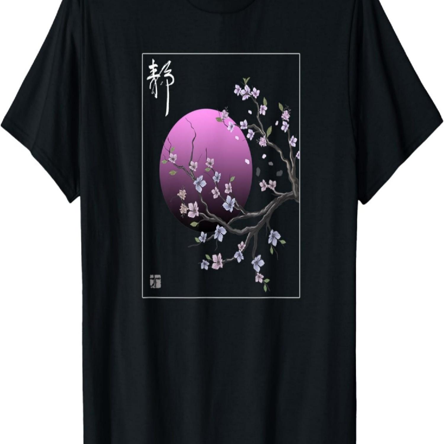 Vintage  Sakura Cherry Blossom T-Shirt(4) S
