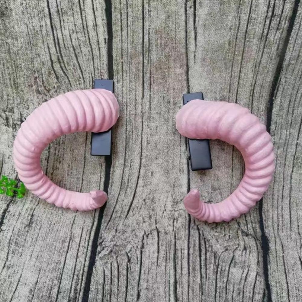 Ram Horns Shape Devil Horn Headband Black Gothic Style Gothic Cosplay Costume Halloween Party
