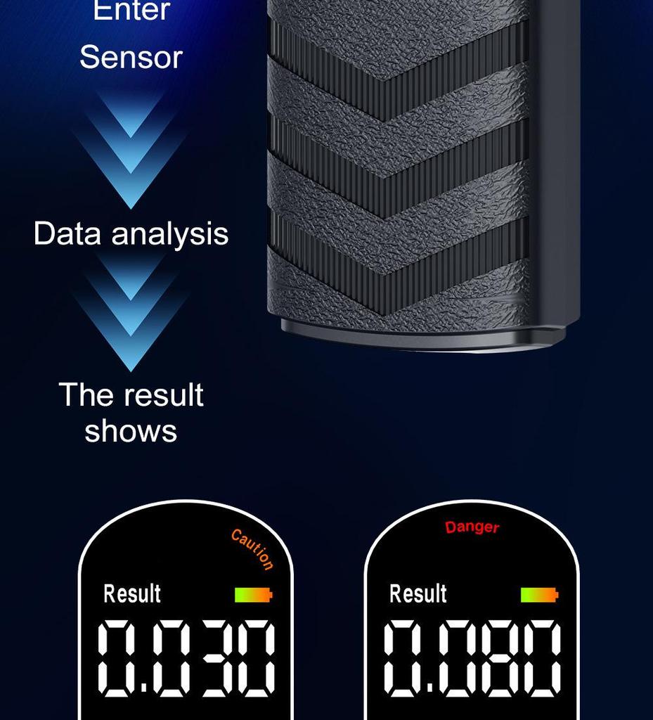 MR503 High-Precision Alcohol Tester Breathalyzer for Home Use - Blow-in Type Special Edition