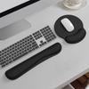2Pcs/Set Comfortable Ergonomic Keyboard Wrist Rest Slow Rebound Wrist  Mat  Office Use