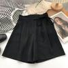 Women's Summer High Waist Drawstring Shorts: Loose, Casual A-line Wide Leg Pants