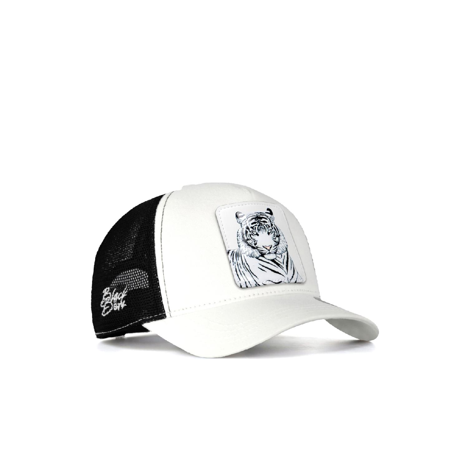

V1 Trucker Bengal Tiger - унисекс бело-черная шляпа (кепка)
