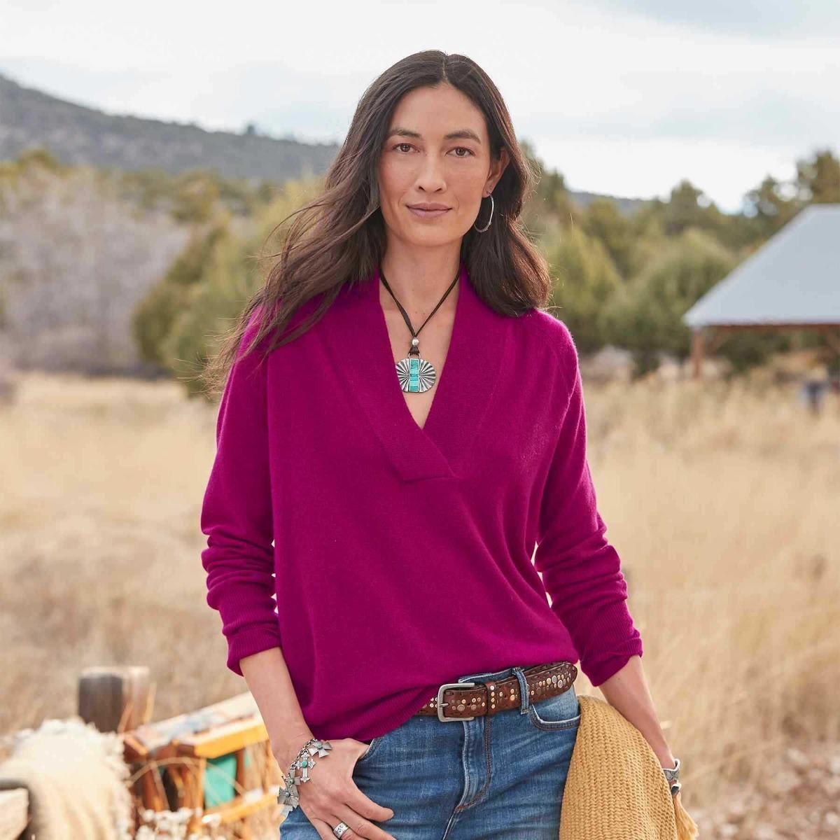 

Женский пуловер с V-образным вырезом, однотонный, свободного кроя, с длинным рукавом, осень-зима 2025 3XL