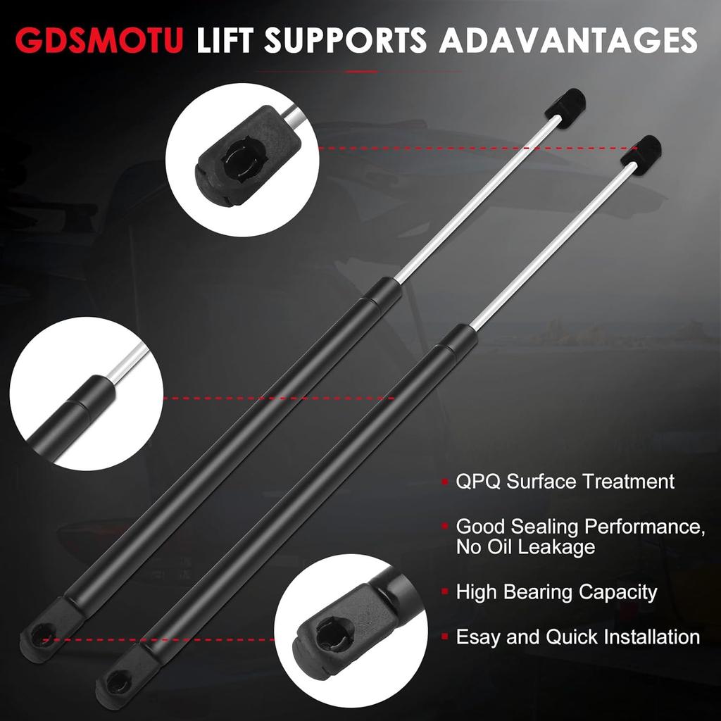 Rear Window Glass Lift Supports Windshield Struts Shocks Gas Springs Replacement Parts 4678 SG314017 for 1994-1998 for Jeep Grand Cherokee