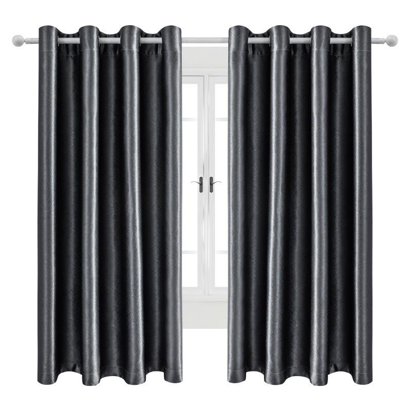 Solid Color Blackout Fabric Balcony Sunshade Thermal Insulated Curtain With Eyelets Perfect For Home And Office Use Energy Efficient Curtains