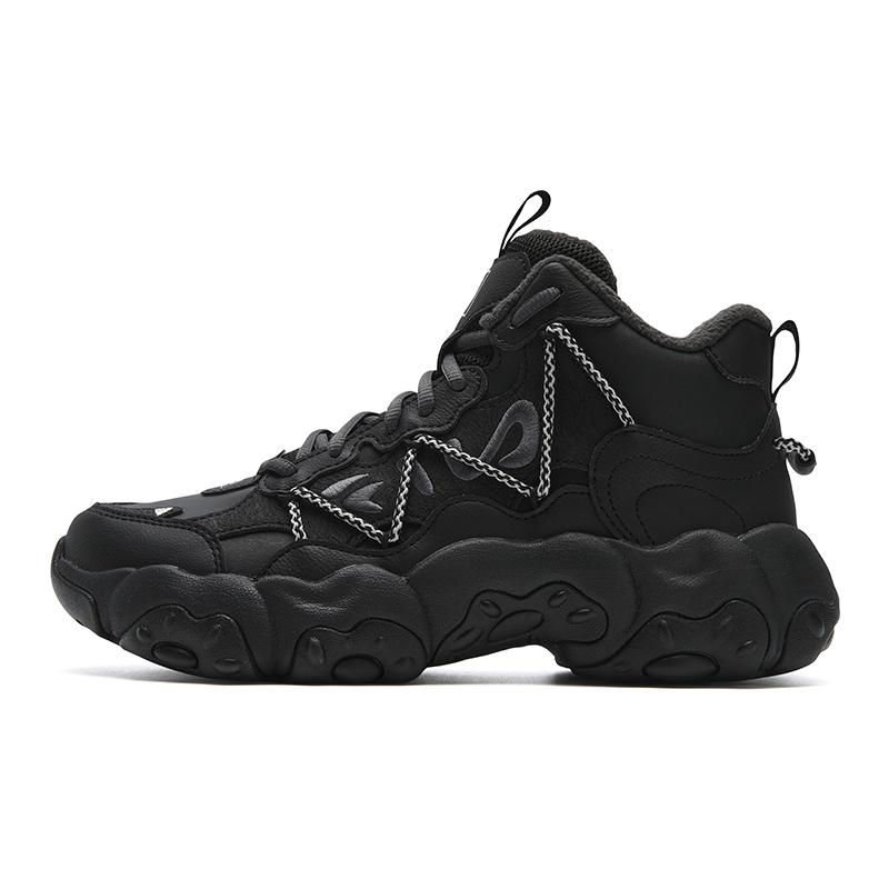 FILA Cushioning Abrasion Resistant Thermal Mid top Casual Shoes Women s Black F12W542115FBD 38.5
