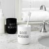 330ml Good Morning Cup Toothbrush Holder Washing Drinking Bathroom Tooth Mug