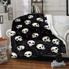 1pc Skull Pattern Blanket Warm, Cozy, And Soft, Suitable for Sofas, Beds, Cars, And Office Use.Perfect for Camping And Travel, Making It a Great Gift