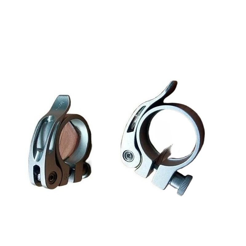 1 pair Mountain Bike Seat Post Clamp Road Bike Quick Release Tube Clamp Aluminum Alloy Bicycle Seat Tube Accessories seatpost clamp