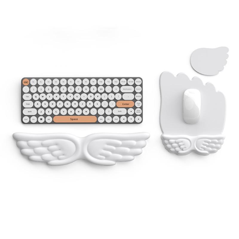 Silikon-Memory-Schaum-Handgelenkauflage für Maus und Tastatur mit Handyhalter