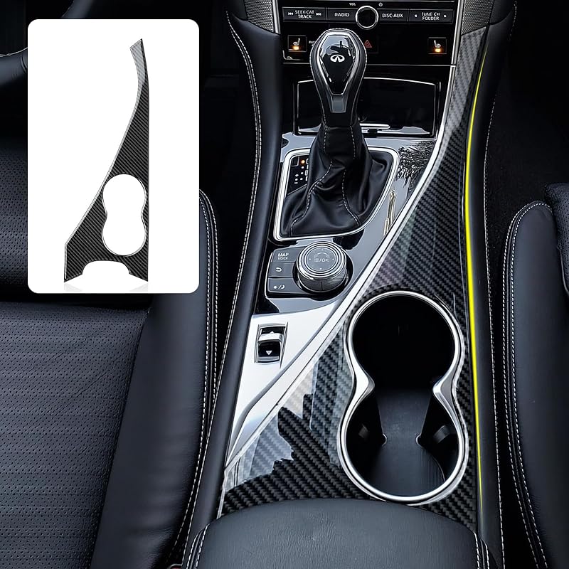Car Sticker Carbon Fiber Interior Trim Cover for Infiniti Q50 2018-2024 QX50 -2024 Q60 2017- Decal Accessories