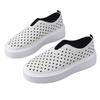 Thick Bottom Single Shoes Female Hollowed Out A Footstool Shallow Mouth Fashion Versatile Flat Bottom Casual Women's Shoes