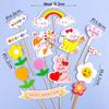 Children's Day Cupcake Toppers: Cute Cartoon Inserts - 61 Pieces