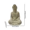 Buddha Statue Decorative Figure Portable Desktop Tabletop Collectible Craft Sculpture Ornament House Decoration
