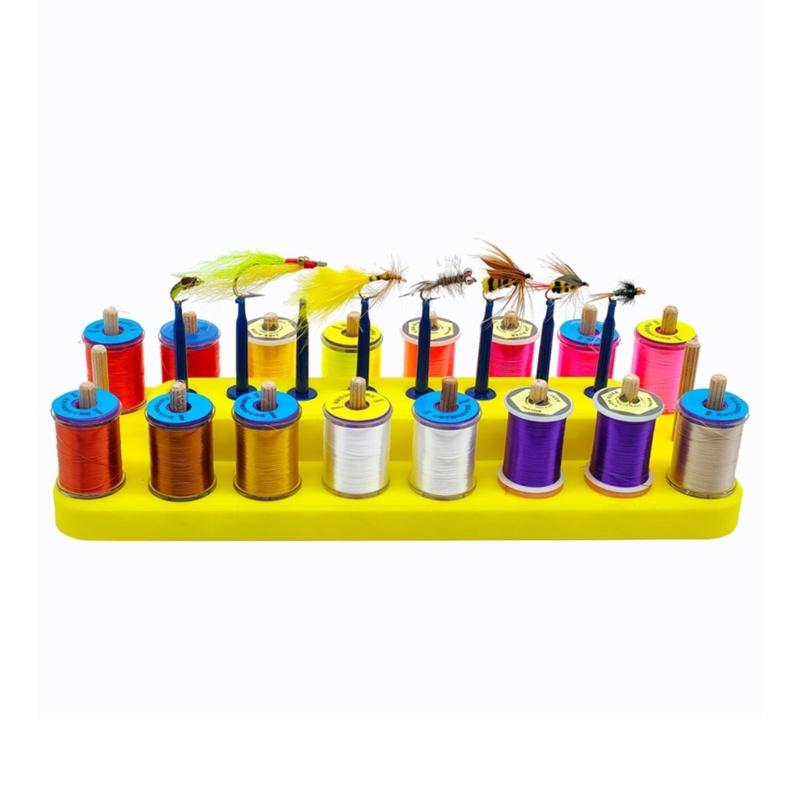 10x3.7inch Spool Station Thread Spool Display Stand Storage Rack Lure Showing Stand Fishing Fly Tying Thread Spool Stand