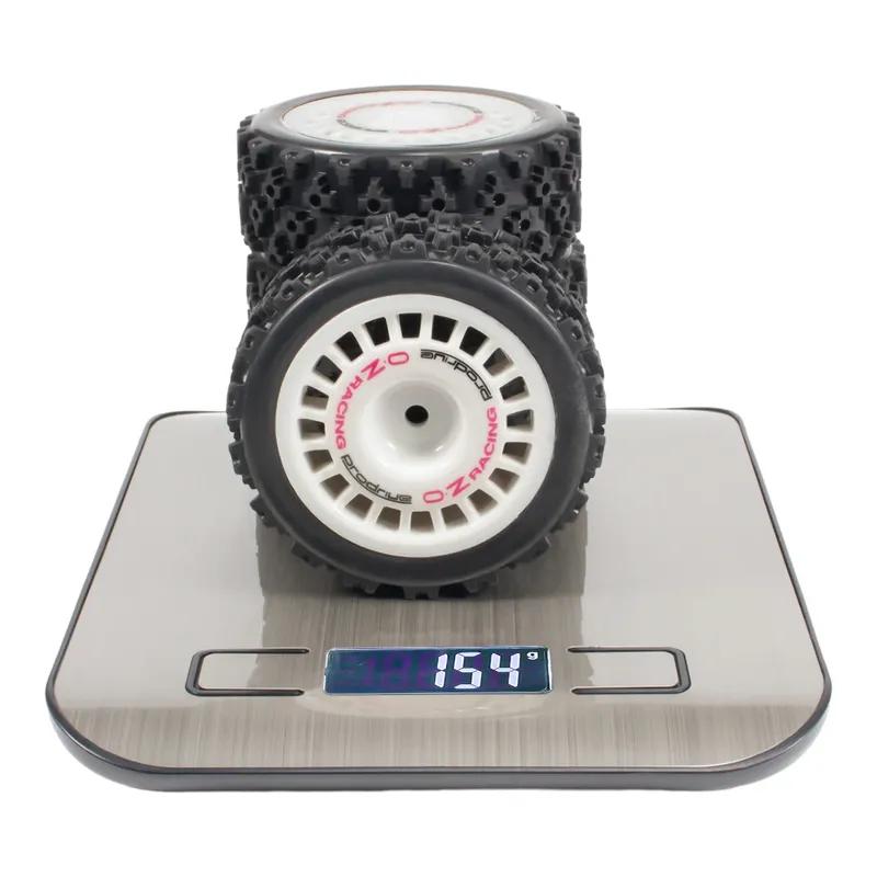 4Pcs RC Rally Tires Glued On Road Tyre Wheels with 12mm Hex for Tamiya TT02 TT-01 XV01 PTG-2 DF-03 WR8 Racing Car Upgrades