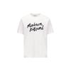Handwriting Comfort T-shirt White/Black Men Streetwear MM00101KJ0118-M186