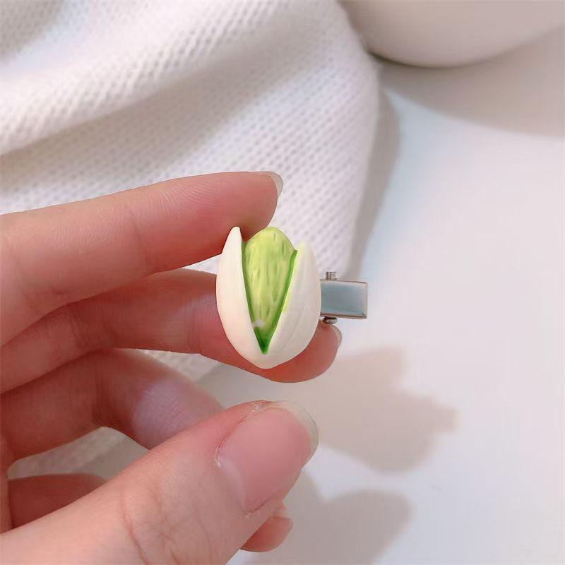 Pistachio Fresh Cute Bangs Hair Clip - Duckbill Hair Accessory