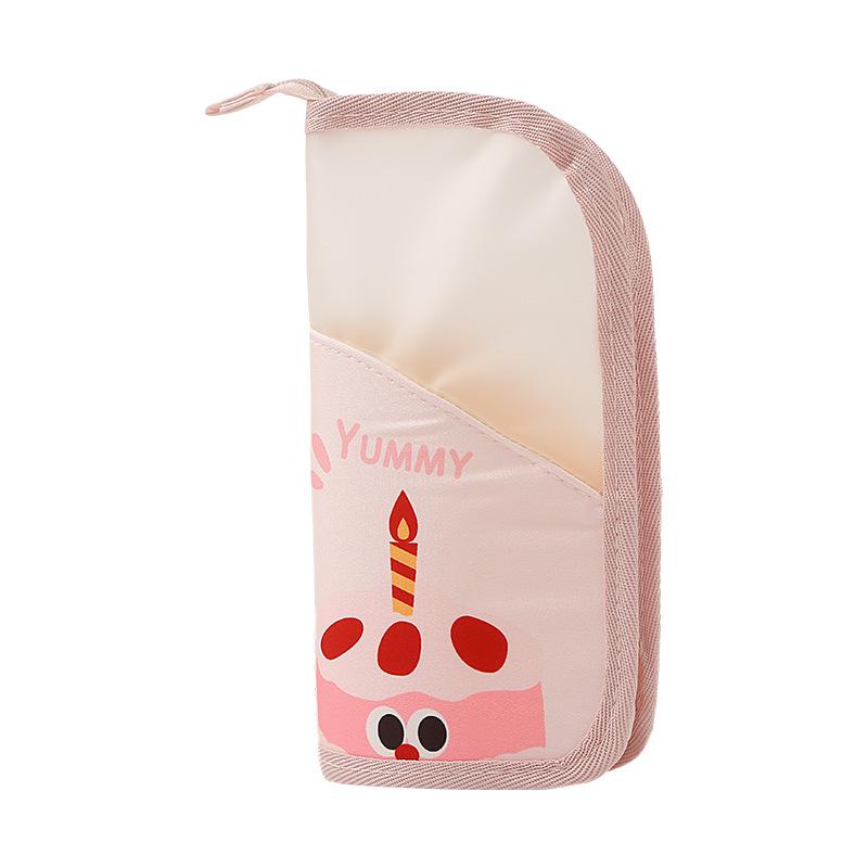 

Cartoon Portable Makeup Brush Organizer, High Value Travel Cosmetic Bag 1218 CLE рожевий