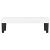 346661 vidaXL White Bench 100x30x30 Cm Faux Leather.