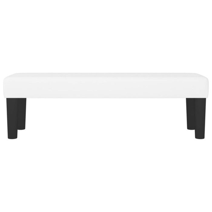 346661 vidaXL White Bench 100x30x30 Cm Faux Leather.