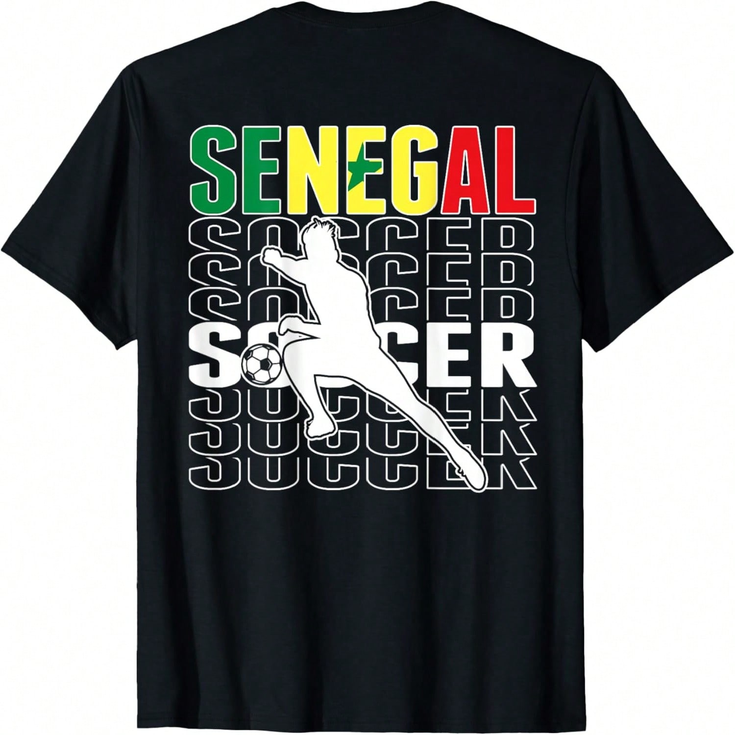 Senegal Soccer Lovers Jersey Proud Senegalese Football Fans T-Shirt(1) S разноцветный