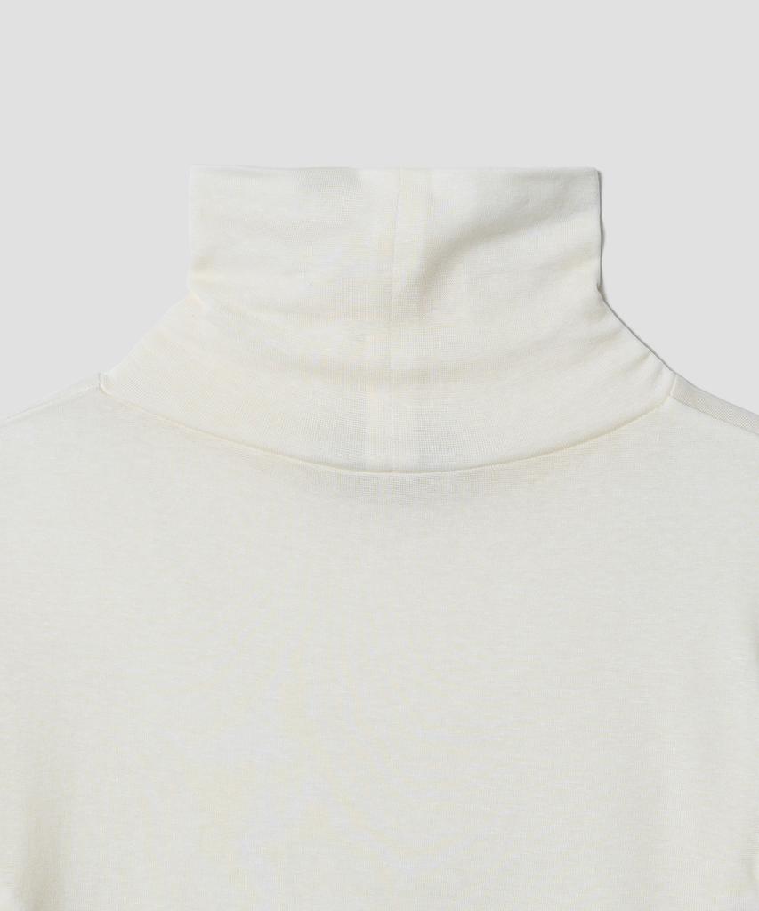 TTUDEMENT Basic Roll-Neck Pullover_Ivory