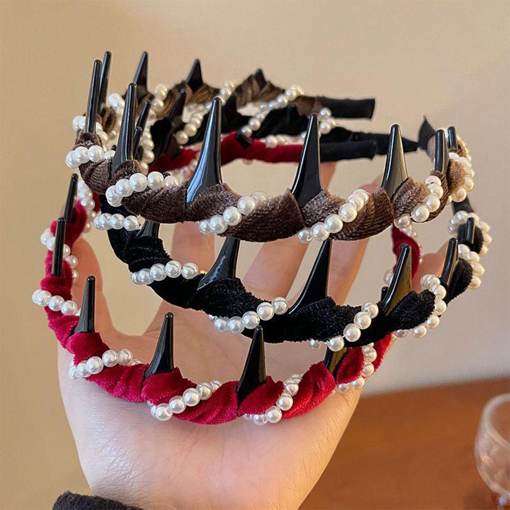 3 Stück Elegantes Stirnband Dekoratives Haarband Mode Rutschfestes Haarband für Damen Haarschmuck