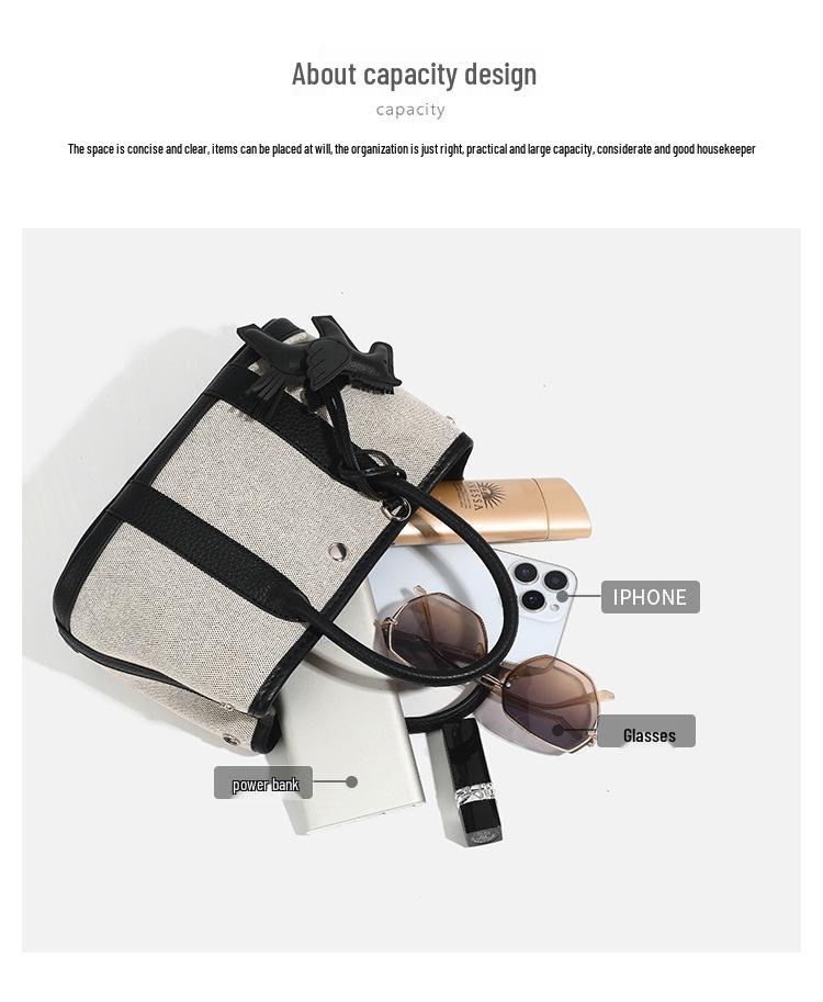 Niche Luxury Canvas Mini Garden Handbag: Stylish, Versatile Crossbody for Women