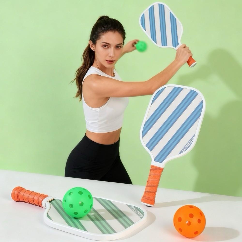 Anti Slip Grip Pickleball Paddle Set Racket Outdoor Sports Ballbag  Pickleball Game