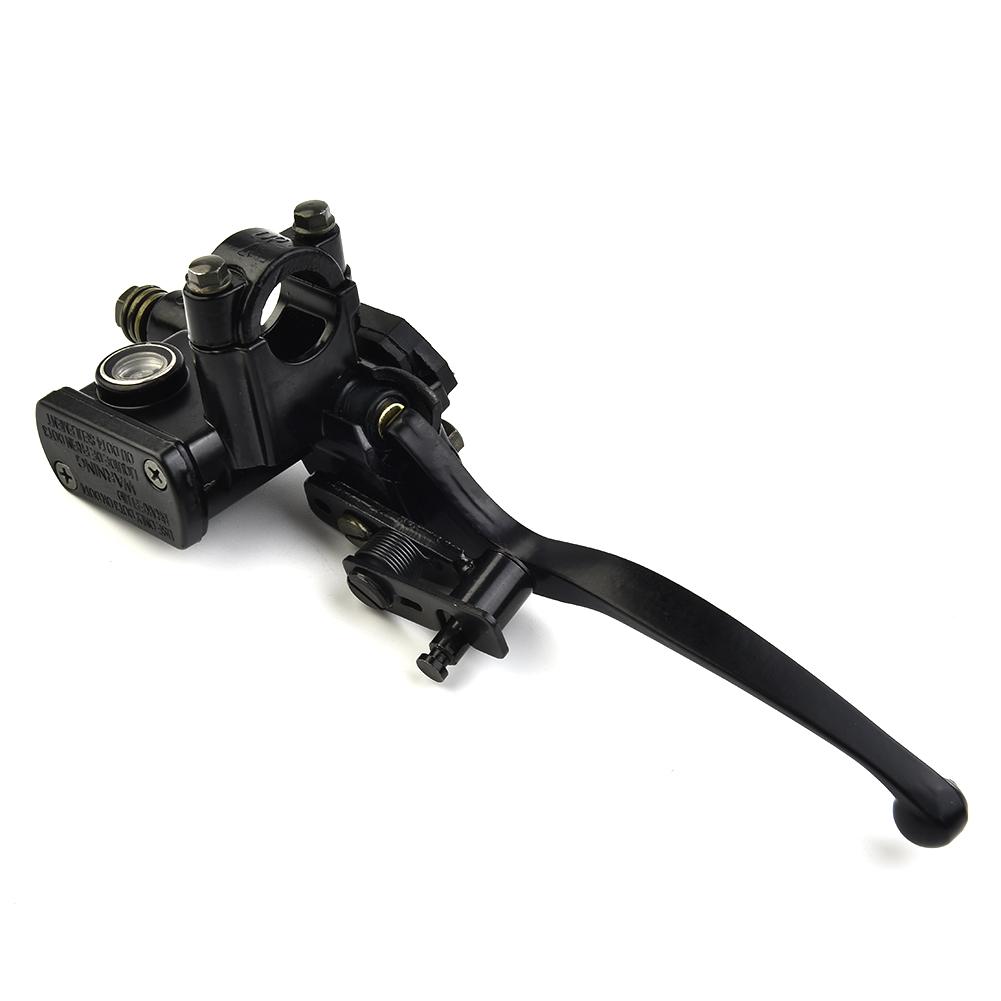 For ATV Dirt Bike Left Hand Brake Master Cylinder for 50cc 150cc with 10mm Oil Pipe Lever for Off Road Vehicles