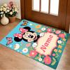 Custom Name Minnie Mouse Garden Living Room Non-Slip Area Rug Soft Carpet for Bedroom Kids Playroom Sofa Office Home Decor Doormat