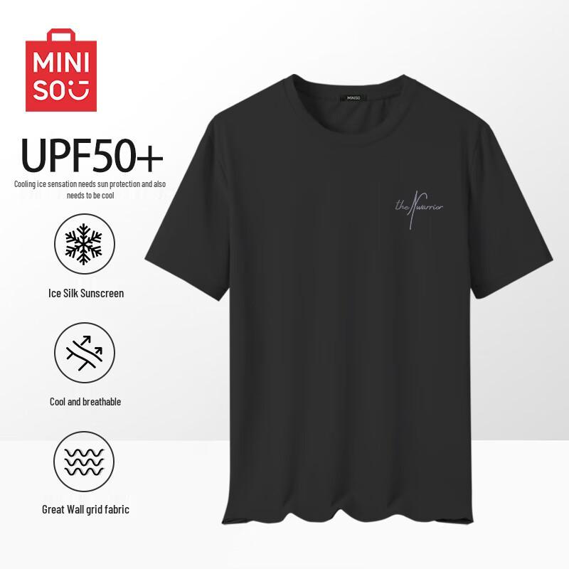 MINISO Men s UPF50+ Ice Silk Cooling Sun Protection T-Shirt XL