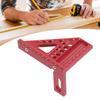 Woodworking   Protractor Aluminum Alloy Miter Triangular Ruler Multi Angle Layout Msuring Tool