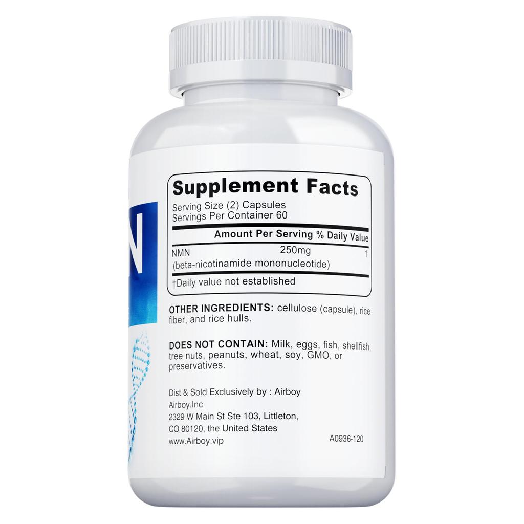 NMN Stabile Form von Niacinamid - NAD+ Mononukleotid Nahrungsergänzungsmittel - Aufhellung, Anti-Aging, Antioxidans