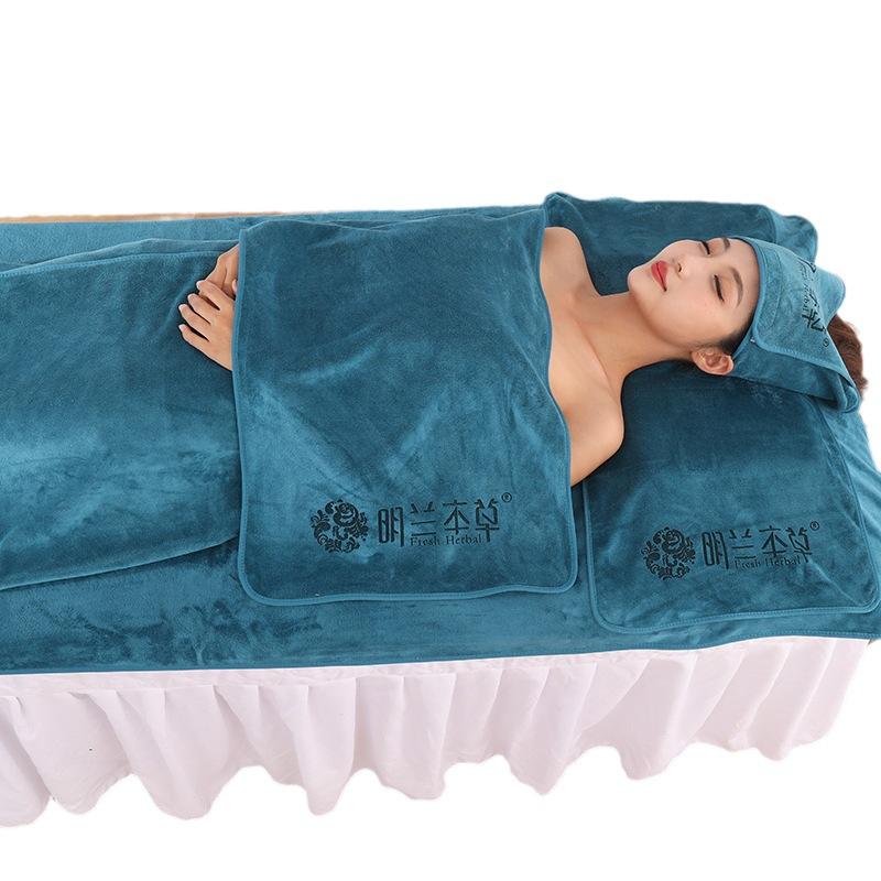 Salon-Specific Towels Skin Management Bed Sheets Soft Breathable Absorbent Bath Skirts Head Wrap Large Towels Five-piece Set