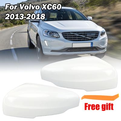 Side Rearview Mirror Housing Cover Cap For Volvo XC60 2013-2018 Ice White With Buckle Door Rearview Mirror Cover Car Accessories