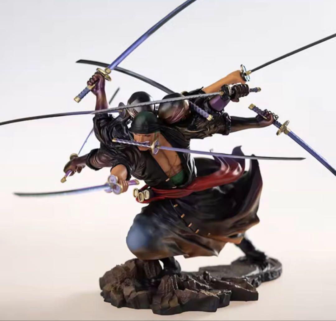 

[USED] Overseas Exclusive/Super Rare One Piece Zoro Three Sword Style Figure High Quality Model