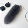 25cm Faux Fox Fur Tail Pendant Keychain for Bags & Accessories