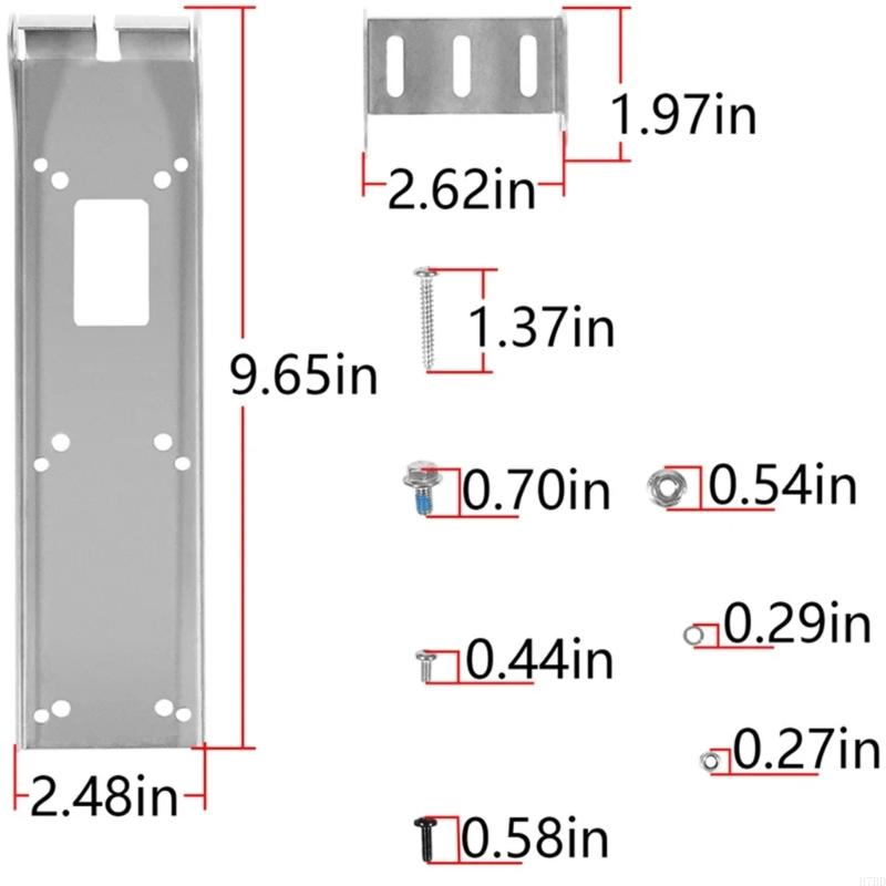 H7BD 000-12603-001 Transducer Transom Mount Bracket Compatible for StructureScan 3D TotalScan Yacht Marine Fishing Shockproof
