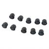 10PCS New 23mm Diameter 12V Lip Small Round Rocker Switch Black 2 Pin ON-OFF
