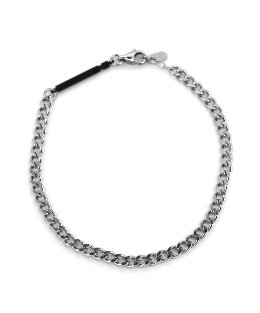 LION HEART Anklet LH-1 Slendery Chain Anklet, Surgical Stainless Steel (Hypoallergenic), Men's (Includes Pouch), Black, Direct from Manufacturer