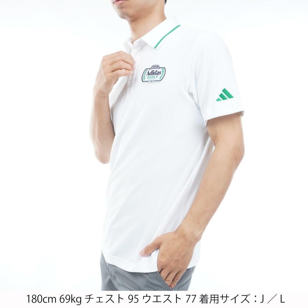 CHIP Back Graphic Polo Shirt White [Adidas] Short-Sleeve J/S