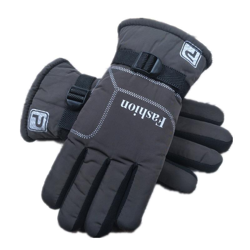 Wide, enlarged and thickened men's gloves, large cotton warm, non-slip and warm, large version, winter velvet riding motorcycle cold protection
