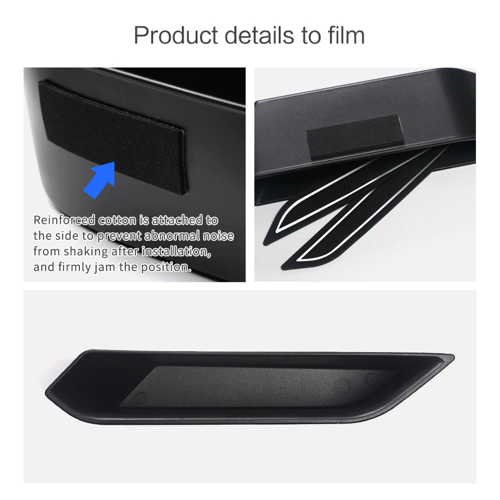 For Ford Bronco 2021-2024 2 Door Front Door Handle Storage Box Accessories Car Side Door Holder Tray Organizer 2pcs