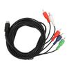 Mini 10 Pin AV DIN Cable Replacement 10 Pin DIN to 5 RCA AV Connection Wire Cable Red Green Blue and Red White for TVs