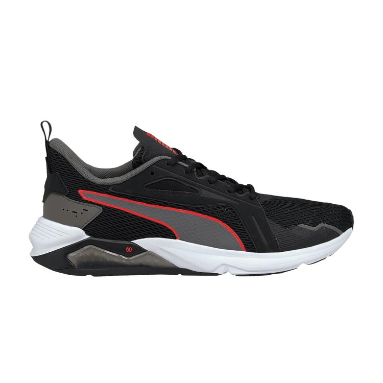 Puma LQDCELL Method Black Castlerock Men Sneakers Poppy-Red 193685-11