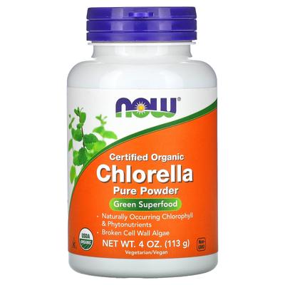 Certified Organic Chlorella, Pure Powder, 113G (4Oz)